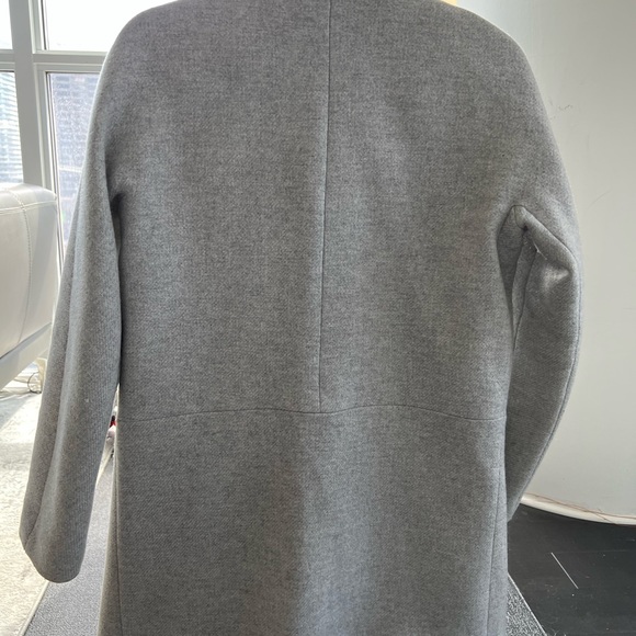 Grey Midi Pea Coat Burton of London - Picture 3 of 3